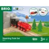 Ravensburger BRIO World 36017 Batterie-Dampflok Set – Aus Dem Schornstein Der Lokomotive Strömt Während Der Fahrt Kalter Wasserdamp 7