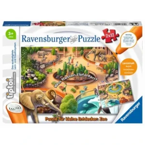 Ravensburger 00051 Tiptoi® Puzzle Für Kleine Entdecker: Zoo 2×12 Teile 6